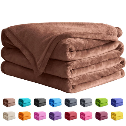 Throw Blanket, Throw Size Coffee Blankets & Throws for Couch/Beds, Fuzzy and Cozy Blanket,50X60 Inches