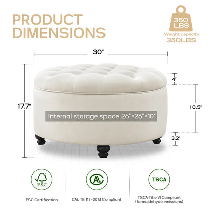 Daquasha Upholstered Ottoman