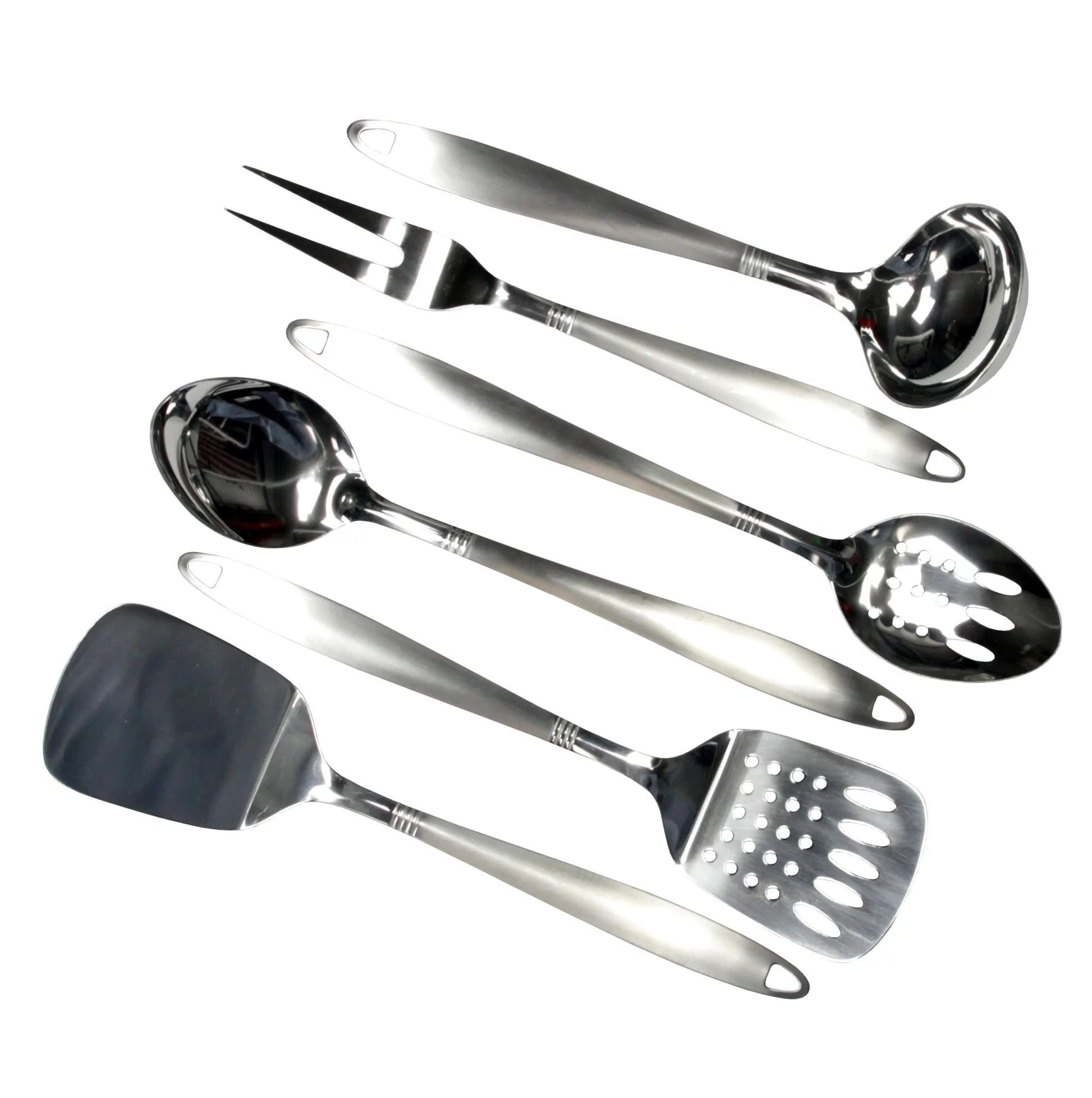 Select Kitchen Tool and Utensil Set, 6 Piece Set, Stainless Steel