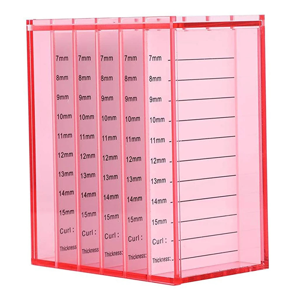 False Eyelashes Storage Box 5 Layers Acrylic Pallet Individual Lash Volume Display Stand Holder for Makeup Lash Extension Tools