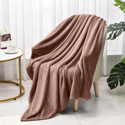 Throw Blanket, Throw Size Coffee Blankets & Throws for Couch/Beds, Fuzzy and Cozy Blanket,50X60 Inches